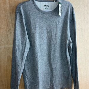 Alpine Design Gray Long Sleeve Crewneck Shirt NWT Large